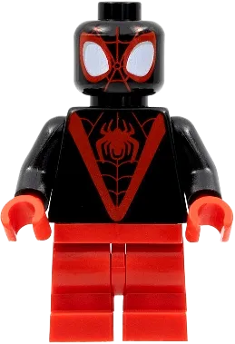Spider-Man - Miles Morales, Red Medium Legs, Red Spider Logo minifigure