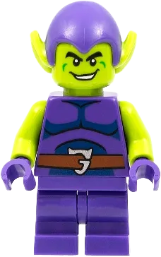Green Goblin - Lime Skin, Dark Purple Outfit, Medium Legs minifigure