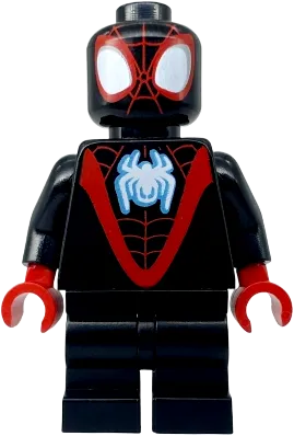 Spider-Man - Miles Morales, Black Medium Legs, White Spider Logo minifigure