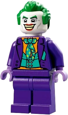 The Joker - Dark Turquoise Bow Tie, Plain Legs, Hair minifigure