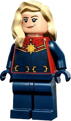 Captain Marvel - Carol Danvers, Tan Hair over Shoulder minifigure