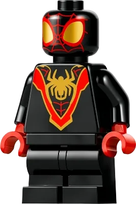 Spider-Man - Miles "Spin" Morales, Black Medium Legs, Gold Spider Logo minifigure
