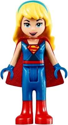 Supergirl - Blue Legs and Red Boots, Blue Gloves minifigure