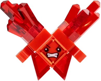 Kryptomite - Red, Large Crystals minifigure