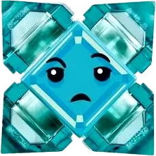 Kryptomite - Blue, Small Crystals minifigure