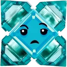 LEGO DC Kryptomite Blue, Small Crystals • Minifig shg023
