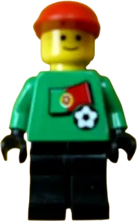 LEGO Soccer Player Portuguese Goalie Minifig soc011s06
