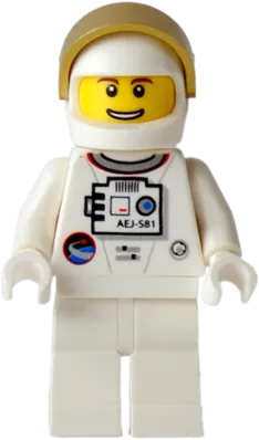 Shuttle Astronaut - Male, Thin Grin with Teeth minifigure