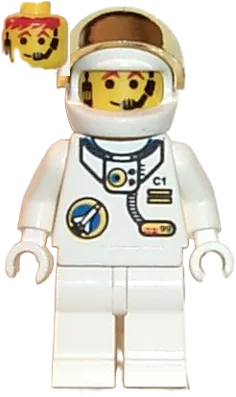 LEGO City Space Port Astronaut C1, White Legs