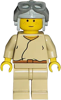 Anakin Skywalker - Light Gray Aviator Cap minifigure