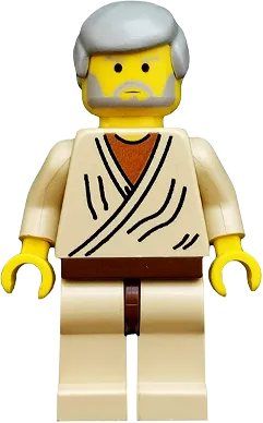 Obi-Wan Kenobi - Light Gray Hair (Old) minifigure