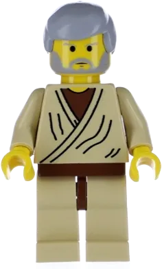 Obi-Wan Kenobi - Old with Light Bluish Gray Hair minifigure