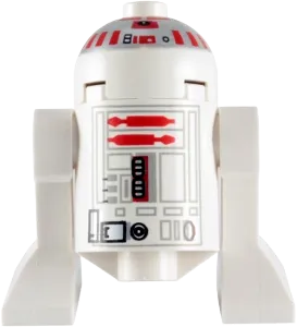 Astromech Droid - R5-D4, Short Red Stripes on Dome minifigure