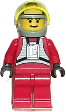 Rebel Pilot B-wing - Yellow Head, Light Gray Helmet, Trans-Yellow Visor minifigure