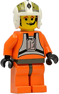 Rebel Pilot Y-wing - Jon 'Dutch' Vander, Gold Leader, Yellow Head, Dark Gray Hips minifigure