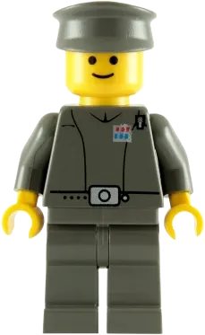Imperial Officer - Captain / Commandant / Commander, Police Cap, Yellow Head with Standard Grin minifigure