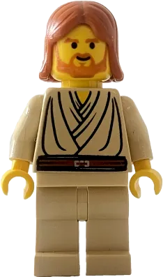 Obi-Wan Kenobi - Young with Dark Orange Hair, without Headset minifigure