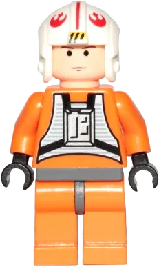 Luke Skywalker - Light Nougat, X-Wing Pilot Suit, Simple Torso and Helmet minifigure