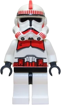 Clone Shock Trooper - Coruscant Guard (Phase 2), Black Head minifigure