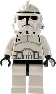 Clone Trooper - Phase 2, Black Head, Continuous Mouth minifigure