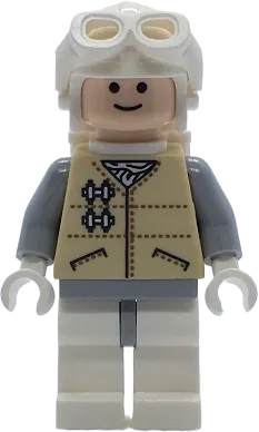 Hoth Rebel - Light Nougat Head, White Visor Goggles minifigure