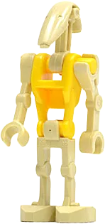 Battle Droid Commander - Yellow Torso, Angled Arm and Straight Arm minifigure