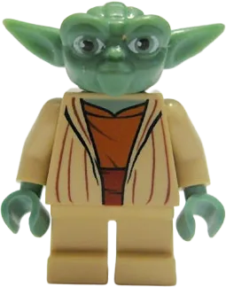 Yoda - Clone Wars, Light Bluish Gray Hair minifigure