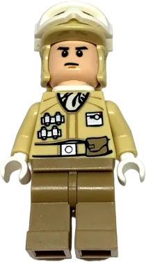 Hoth Rebel Trooper - Orange Chin Dimple minifigure
