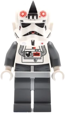 AT-AT Driver - Red Imperial Logo, Bluish Grays, Black Head, Stormtrooper Type 2 Helmet minifigure