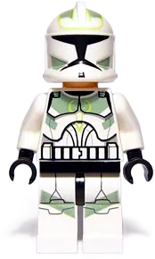 Clone Trooper - Horn Company (Phase 1), Sand Green and Lime Markings, Large Eyes minifigure