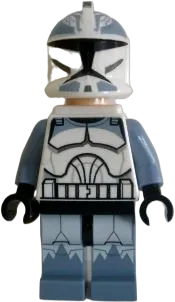 Clone Trooper - 104th Battalion 'Wolfpack' (Phase 1), Sand Blue Markings, White Jet Pack, Large Eyes minifigure