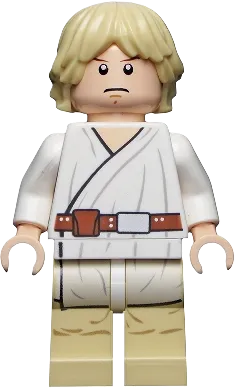 Luke Skywalker - Tatooine, Gray Visor on Reverse of Head minifigure