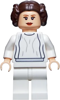 Princess Leia - White Dress, Big Eyelashes minifigure