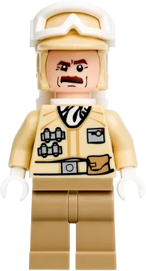 Hoth Rebel Trooper Tan Uniform - Moustache minifigure