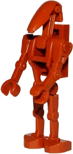 Battle Droid - Dark Orange, Angled Arm and Straight Arm, 1 x 2 Plate on Back minifigure