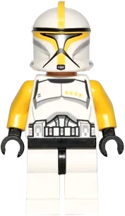 Clone Trooper Commander - Phase 1, Yellow Arms, Scowl minifigure