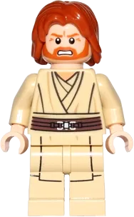 Obi-Wan Kenobi - Mid-Length Tousled with Center Part Hair minifigure