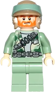 Endor Rebel Commando - Beard and Angry Dual Sided Head minifigure