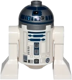 Astromech Droid - R2-D2, Flat Silver Head, Lavender Dots and Small Receptor minifigure