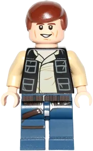 Han Solo - Dark Blue Legs, Vest with Pockets minifigure