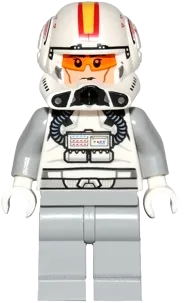 Clone Trooper Pilot - Phase 2, Light Bluish Gray Arms and Legs, Cheek Lines minifigure