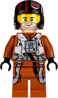 Poe Dameron - Pilot Jumpsuit, Helmet minifigure