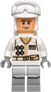 Hoth Rebel Trooper White Uniform - Cheek Lines minifigure
