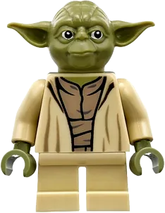Yoda - Olive Green, Open Robe with Large Creases minifigure