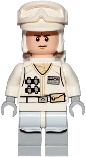 Hoth Rebel Trooper White Uniform - Frown minifigure
