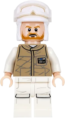 Hoth Rebel Trooper Dark Tan Uniform - Brown Beard minifigure