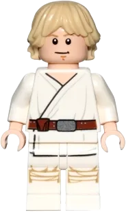 Luke Skywalker - Tatooine, White Legs, Stern / Smile Face Print minifigure