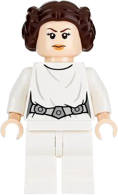 Princess Leia - White Dress, Detailed Belt minifigure