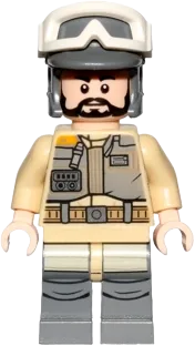 Rebel Trooper - Goggles, Gray Helmet, Black Beard (Private Kappehl) minifigure