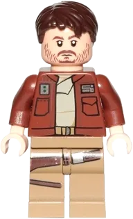 LEGO Star Wars Cassian Andor Reddish Brown Jacket